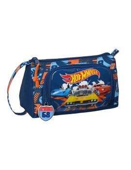 Estojo Escolar com Acessórios Hot Wheels Speed club Laranja 20 x 11 x 8.5 cm (32 Peças)