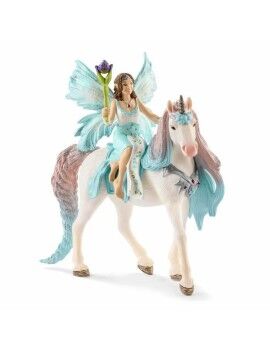 Figura de Acción Schleich Fée Eyela with princess unicorn Unicornio 3 Piezas