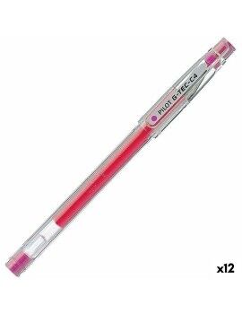 Bolígrafo de gel Pilot G-TEC C4 Rosa 0,2 mm (12 Unidades)