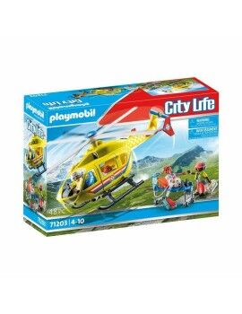 Figura de Acción Playmobil Rescue helicoptere 48 Piezas