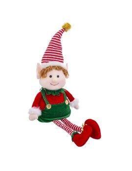 Adorno Navideño Multicolor Foam Tejido Niño Elfo 40 cm