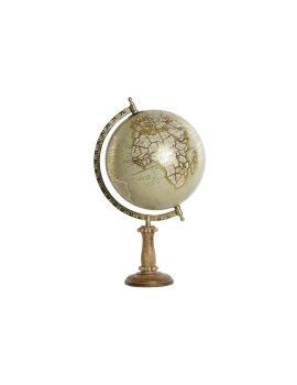 Globo Terraqueo DKD Home Decor Marrón Dorado PVC Metal 24 x 20 x 38 cm