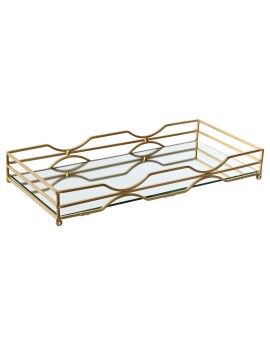 Tabuleiro Home ESPRIT Dourado 38 x 18 x 5 cm