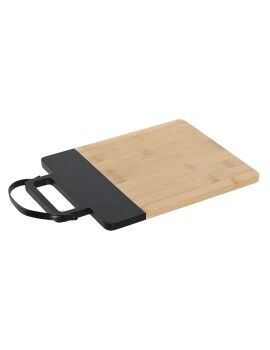 Tabla de cortar Home ESPRIT Negro Natural Poliuretano Bambú 35,5 x 21 x 1,1 cm