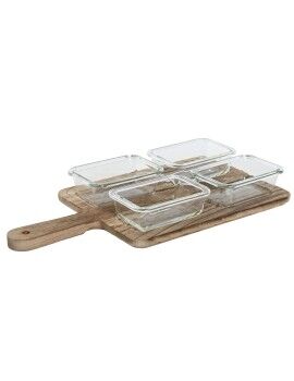 bandeja de aperitivos Home ESPRIT Natural 350 ml 39,5 x 20 x 5 cm