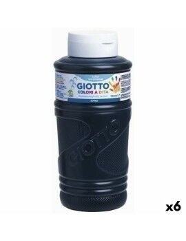 Pintura de Dedos Giotto Negro 750 ml (6 Unidades)