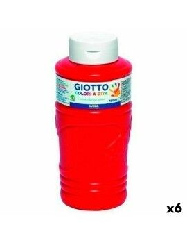 Pintura de Dedos Giotto Vermelho 750 ml (6 Unidades)