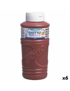 Pintura de Dedos Giotto Castanho 750 ml (6 Unidades)