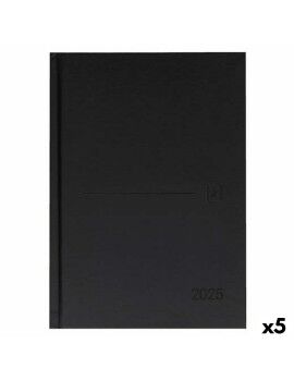 Agenda Oxford CLASSIC Negro A5 15 x 21 cm 2025 (5 Unidades)