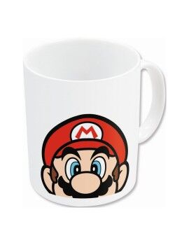 Taza Mug Super Mario Blanco Cerámica Rojo (350 ml)