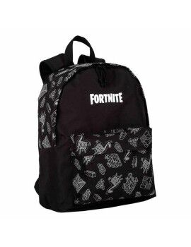 Mochila Escolar Fortnite Dark black Negro 41 x 31 x 13,5 cm Reflectante