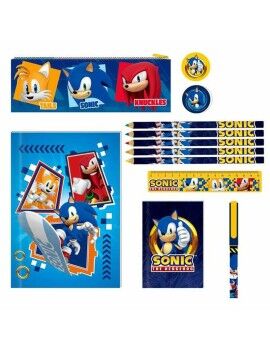 Set de Papelería Sonic 29,5 x 22 x 3 cm 12 Piezas