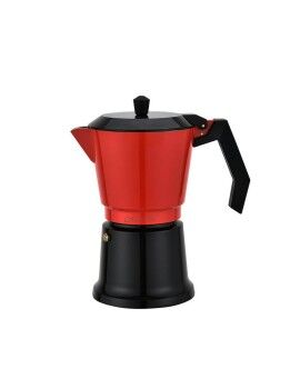 Cafetera Italiana Feel Maestro MR-1657-9 Negro Rojo Aluminio 450 ml 9 Tazas