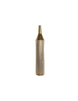 Vaso Home ESPRIT Branco Dourado Metal Moderno 14,5 X 14,5 X 82 cm