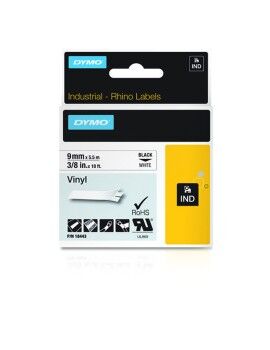 Cinta Laminada Dymo 18443 Blanco Multicolor Negro/Blanco