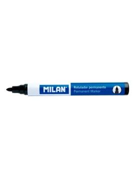 Rotulador permanente Milan Negro Ø 4 mm Punta redonda (12 Unidades)