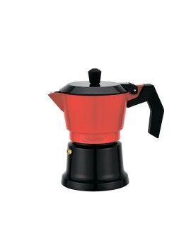 Cafeteira Italiana Feel Maestro MR-1657-3 Preto Vermelho Alumínio 150 ml 3 Kopjes