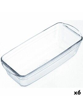 Molde para Horno Ô Cuisine Rectangular 29 x 12 x 8 cm Transparente (6 Unidades)