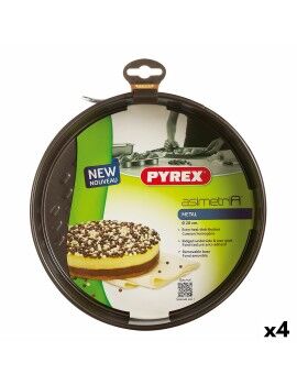 Molde para Horno Pyrex Asimetria Redondo Metal 4 Unidades 20 cm