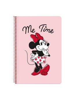 Libreta Minnie Mouse Me time Rosa A4 80 Hojas