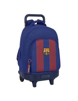 Mochila Escolar com Rodas F.C. Barcelona Vermelho Azul Marinho 33 X 45 X 22 cm