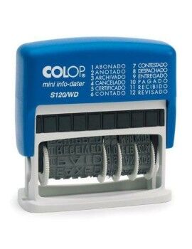 Sello Colop S120/WD 4 x 42 mm Fecha Azul