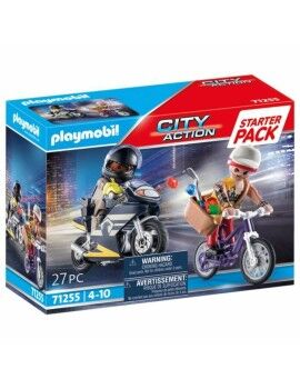 Playset de Vehículos   Playmobil City Action - Agent and Thief 71255         27 Piezas  