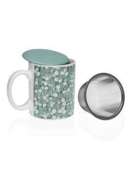 Taza con Filtro para Infusiones Versa Bellis Verde Gres