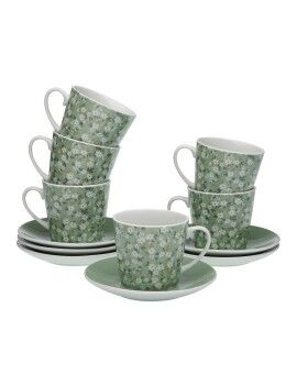 Conjunto de Chávenas de Café Versa Bloemen 6 Unidades Porcelana