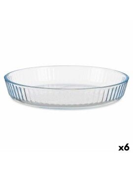 Bandeja para Horno Transparente Vidrio de Borosilicato 25,5 x 4,5 x 25,5 cm (6 Unidades)