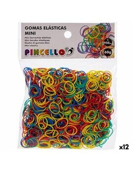 Tiras elásticas Mini Multicolor Ø 1,3 cm (12 Unidades)