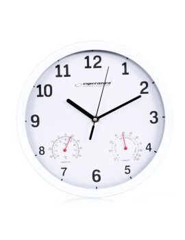 Reloj de Pared Esperanza EHC016W Blanco Vidrio Plástico 25 cm