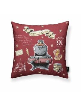 Funda de cojín Harry Potter Hogwarts Express Burdeos 50 x 50 cm