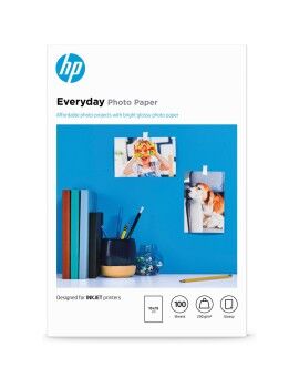 Papel Fotográfico Brilhante HP CR757A (1 Unidade)