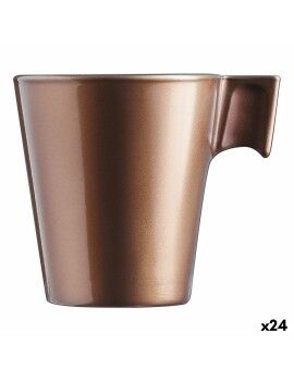 Caneca Luminarc Flashy Marrom claro 80 ml Vidro (24 Unidades)