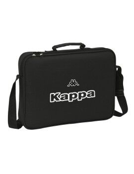 Cartera Escolar Kappa Black Negro (38 x 28 x 6 cm)