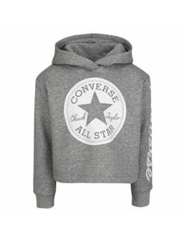 Sudadera con Capucha Niña Converse 469889 042 Gris