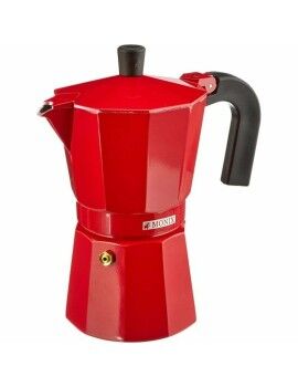 Cafeteira Italiana Monix M281709 6 Copos Vermelho Morango