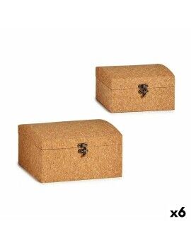 Conjunto de Baús Cortiça Madeira MDF (6 Unidades)