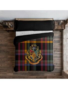 Capa nórdica Harry Potter Classic Hogwarts Multicolor 175 Fios 180 x 220 cm Solteiro