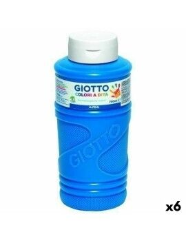 Pintura de Dedos Giotto Azul 750 ml (6 Unidades)