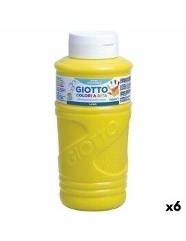 Pintura de Dedos Giotto Amarelo 750 ml (6 Unidades)