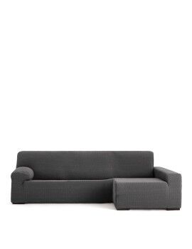 Funda para chaise longue de brazo largo derecho Eysa JAZ Gris oscuro 180 x 120 x 360 cm