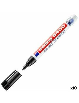 Rotulador permanente Edding 8400 Negro (10 Unidades)