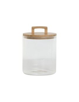 Bote Home ESPRIT Transparente Bambu Cristal 3 L