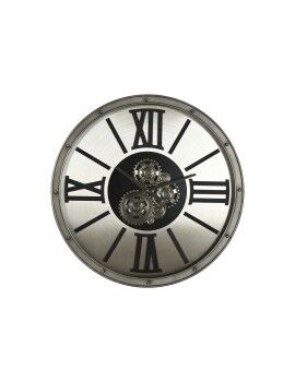 Reloj de Pared Home ESPRIT Champán Metal Cristal 80 x 10 x 80 cm