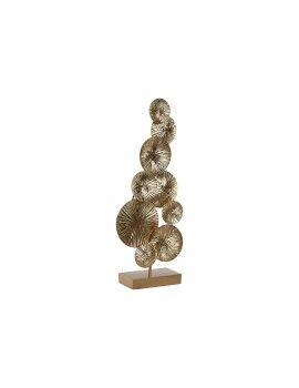 Figura Decorativa Home ESPRIT Dourado Círculos 20 x 7,6 x 47 cm