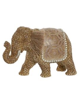 Figura Decorativa Home ESPRIT Natural Elefante 23 x 9,5 x 15,5 cm