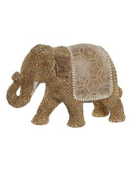 Figura Decorativa Home ESPRIT Natural Elefante 32 x 12 x 21 cm