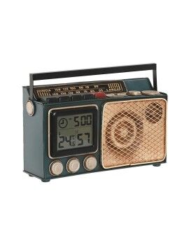 Reloj de Mesa Home ESPRIT Dorado Verde oscuro Metal Radio 24 x 8 x 17 cm